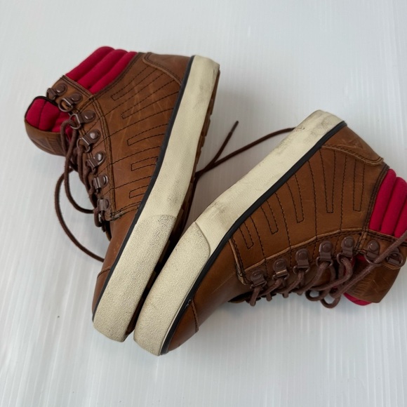 Ridgemont Brown and Red High-Top womens Sneakers size 5 - Picture 4 of 13